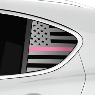 Buy thin-pink-line Quarter Window American Flag Vinyl Decal Stickers Fits Alfa Romeo Stelvio 2019-2024