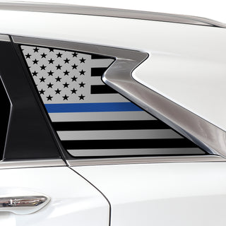 Buy thin-blue-line Quarter Window American Flag Vinyl Decal Stickers Fits Infiniti QX50 2019-2024