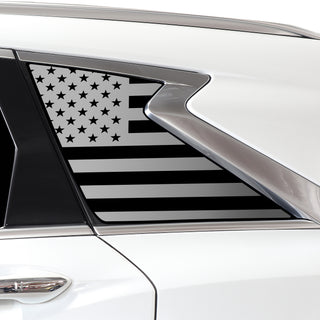 Quarter Window American Flag Vinyl Decal Stickers Fits Infiniti QX50 2019-2024