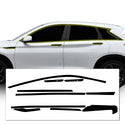 Vinyl Chrome Delete Grille Side Window Rear Blackout Decal Stickers Overlay Film Fits Infiniti QX50 2019-2024