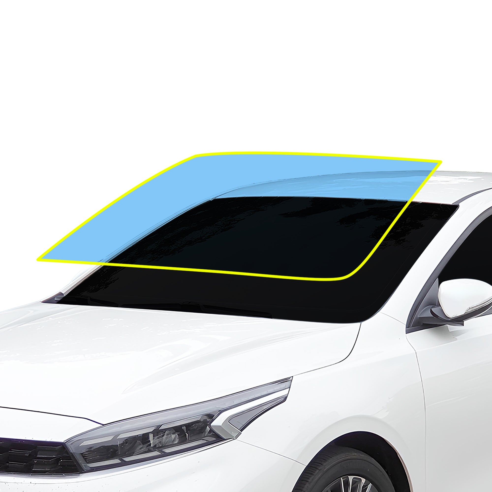 For KIA Forte 2019-2024 Precut Front Rear Windshield Premium Protectio ...