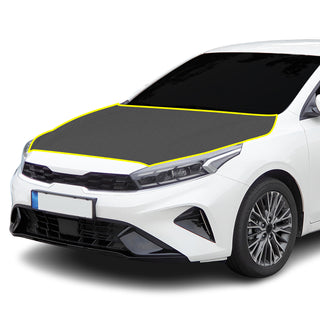 Fits KIA Forte 2019-2024 Precut Premium Gloss Black Carbon Fiber Hood Paint Protection Film PPF Decal Film Kit Cover