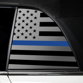 Buy thin-blue-line Quarter Window American Flag Vinyl Decal Stickers Fits Mini Cooper Convertible 2019-2024