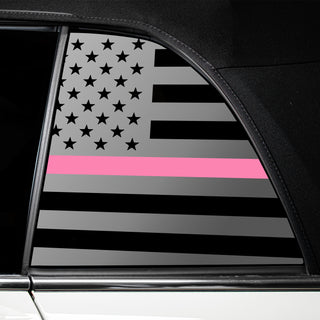 Buy thin-pink-line Quarter Window American Flag Vinyl Decal Stickers Fits Mini Cooper Convertible 2019-2024