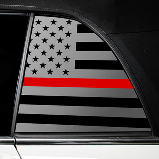 Buy thin-red-line Quarter Window American Flag Vinyl Decal Stickers Fits Mini Cooper Convertible 2019-2024