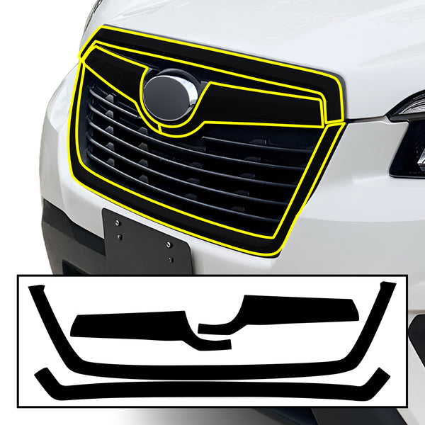 Subaru Forester 2019-2024 Blackout Chrome Delete Kit - Precut Gloss Black Vinyl Overlays