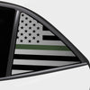 Quarter Window American Flag Vinyl Decal Stickers Fits Toyota Corolla Hatchback 2019 - 2025 - Bogar Tech Designs