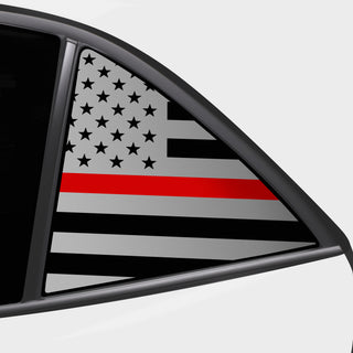 Quarter Window American Flag Vinyl Decal Stickers Fits Toyota Corolla Hatchback 2019 - 2025 - Bogar Tech Designs