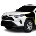 Fits Toyota RAV4 2019-2024 Precut Premium Gloss Black Carbon Fiber Fender Paint Protection Film PPF Decal Film Kit Cover