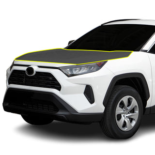 Fits Toyota RAV4 2019-2024 Precut Premium Gloss Black Carbon Fiber Hood Paint Protection Film PPF Decal Film Kit