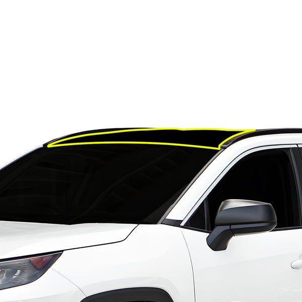 Fits Toyota RAV4 2019-2024 Precut Premium Gloss Black Carbon Fiber Roof Paint Protection Film PPF Decal Film Kit Cover