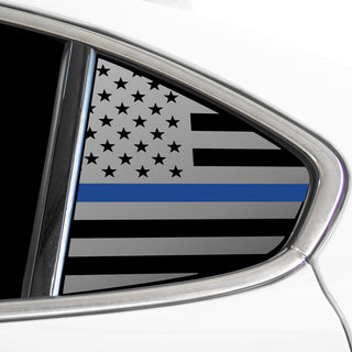 Buy thin-blue-line Quarter Window American Flag Vinyl Decal Stickers Fits Alfa Romeo Giulia 2016 - 2023