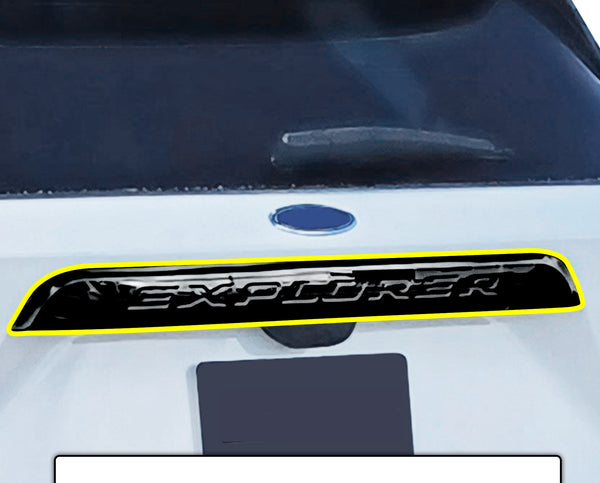 Window Vinyl Chrome Delete Trim Blackout Decal Stickers Overlay Film Fits Ford Explorer 2020 2021 2022 2023