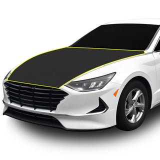 Fits Hyundai Sonata 2020-2023 Precut Premium Gloss Black Carbon Fiber Hood Paint Protection Film PPF Decal Film Kit Cover