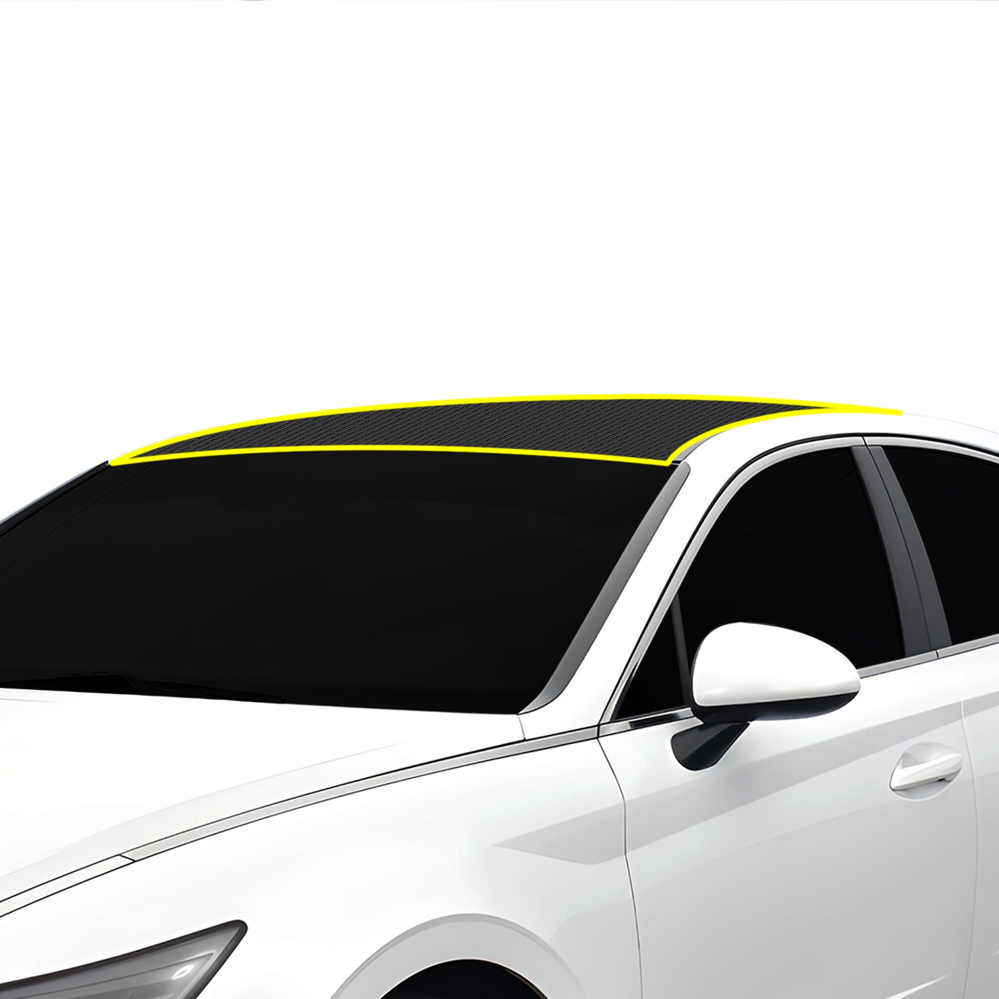 Fits Hyundai Sonata 2020 - 2023 Precut Premium Gloss Black Carbon Fiber Roof Paint Protection Film PPF Decal Film Kit - Bogar Tech Designs