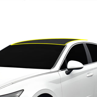 Fits Hyundai Sonata 2020-2023 Precut Premium Gloss Black Carbon Fiber Roof Paint Protection Film PPF Decal Film Kit Cover