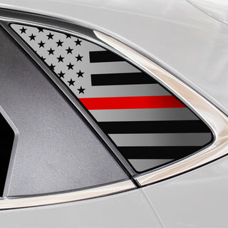 Buy thin-red-line Quarter Window American Flag Vinyl Decal Stickers Fits Mazda Cx-30 2020-2024