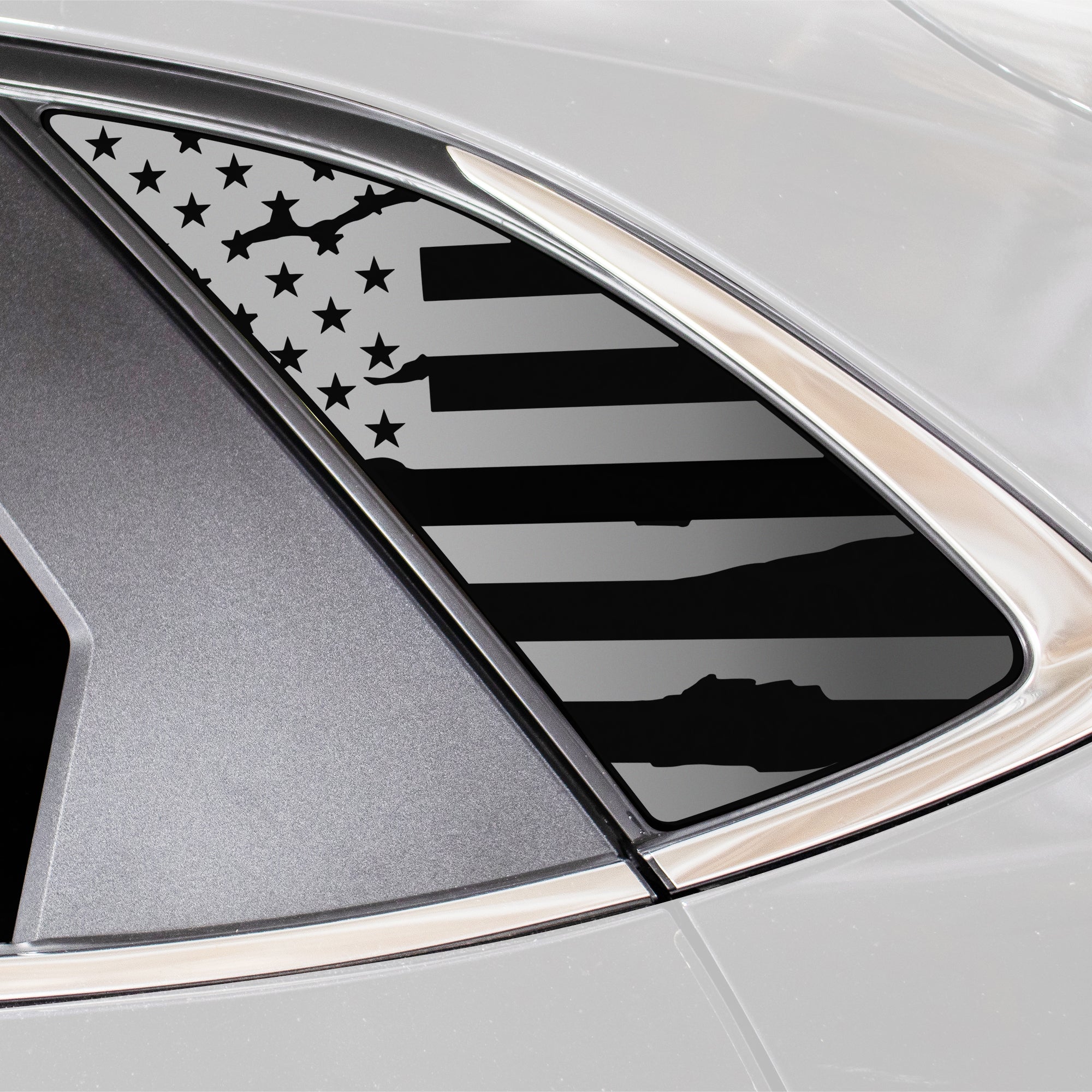 Quarter Window American Flag Vinyl Decal Stickers Fits Mazda Cx - 30 2020 - 2025 - Bogar Tech Designs