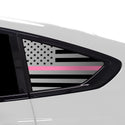 Quarter Window American Flag Vinyl Decal Stickers Fits BMW X6 2020-2024