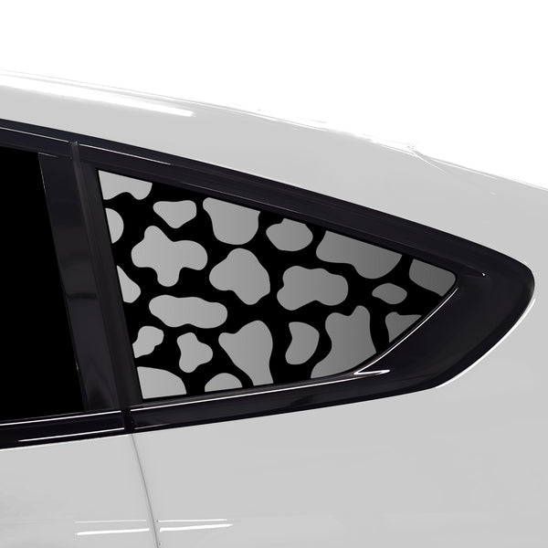 Animal Leopard Cheetah Cow Quarter Window Vinyl Decal Stickers Fits BMW X6 2020-2025