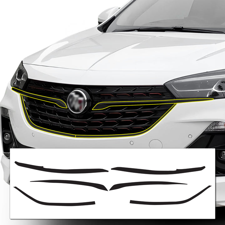 Vinyl Chrome Delete Grille Side Window Wheel Blackout Decal Stickers Overlay Film Fits Buick Encore GX 2020 - 2025 - Bogar Tech Designs