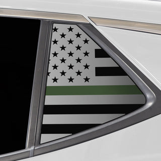 Buy thin-green-line Quarter Window American Flag Vinyl Decal Stickers Fits Buick Encore GX 2020-2024