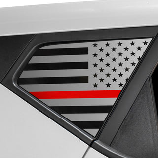 Buy thin-red-line Quarter Window American Flag Vinyl Decal Stickers Fits Kia Soul 2020-2024