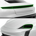 Full Headlight Taillight Precut Smoked PPF Tint Kit Film Overlay Fits Porsche Taycan 2020-2024