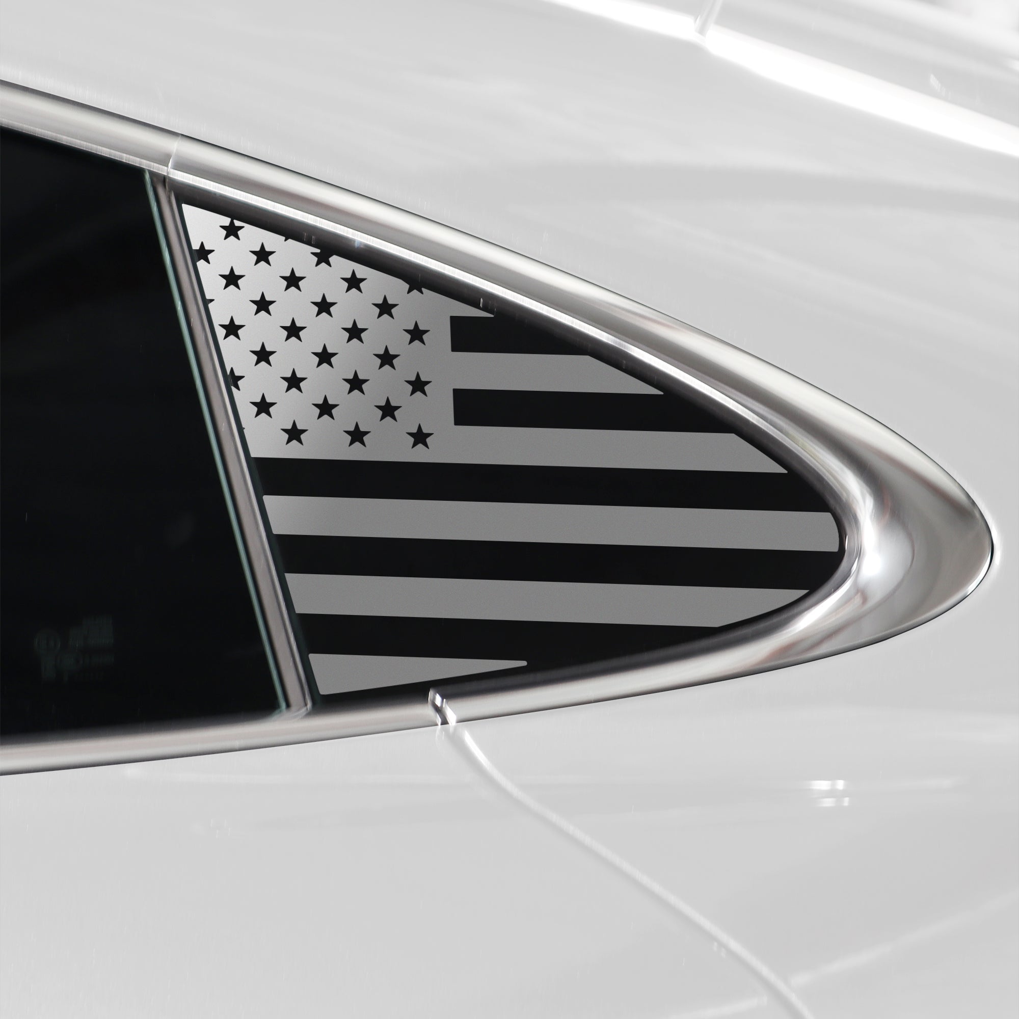 Quarter Window American Flag Vinyl Decal Stickers Fits Porsche Taycan ...