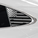 Quarter Window American Flag Vinyl Decal Stickers Fits Porsche Taycan 2020-2024