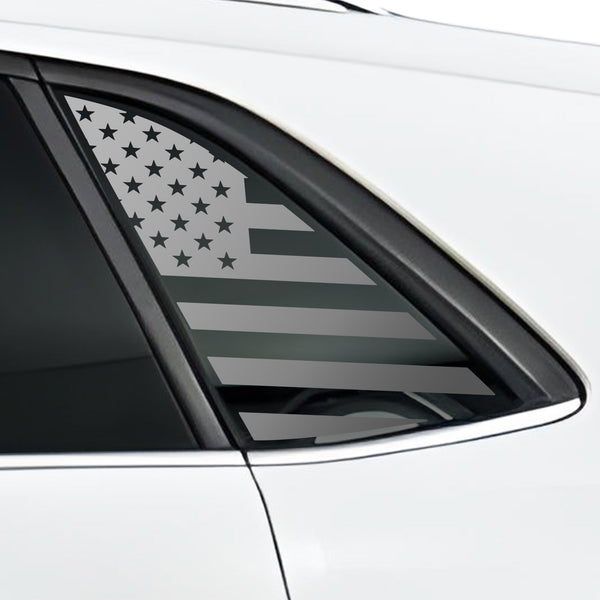 Quarter Window American Flag Vinyl Decal Stickers Fits Volkswagen Atlas Cross Sport 2020 - 2024