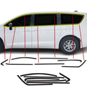 Fits Chrysler Voyager 2020-2025 Vinyl Chrome Delete Grille Blackout Decal Stickers Overlay Film