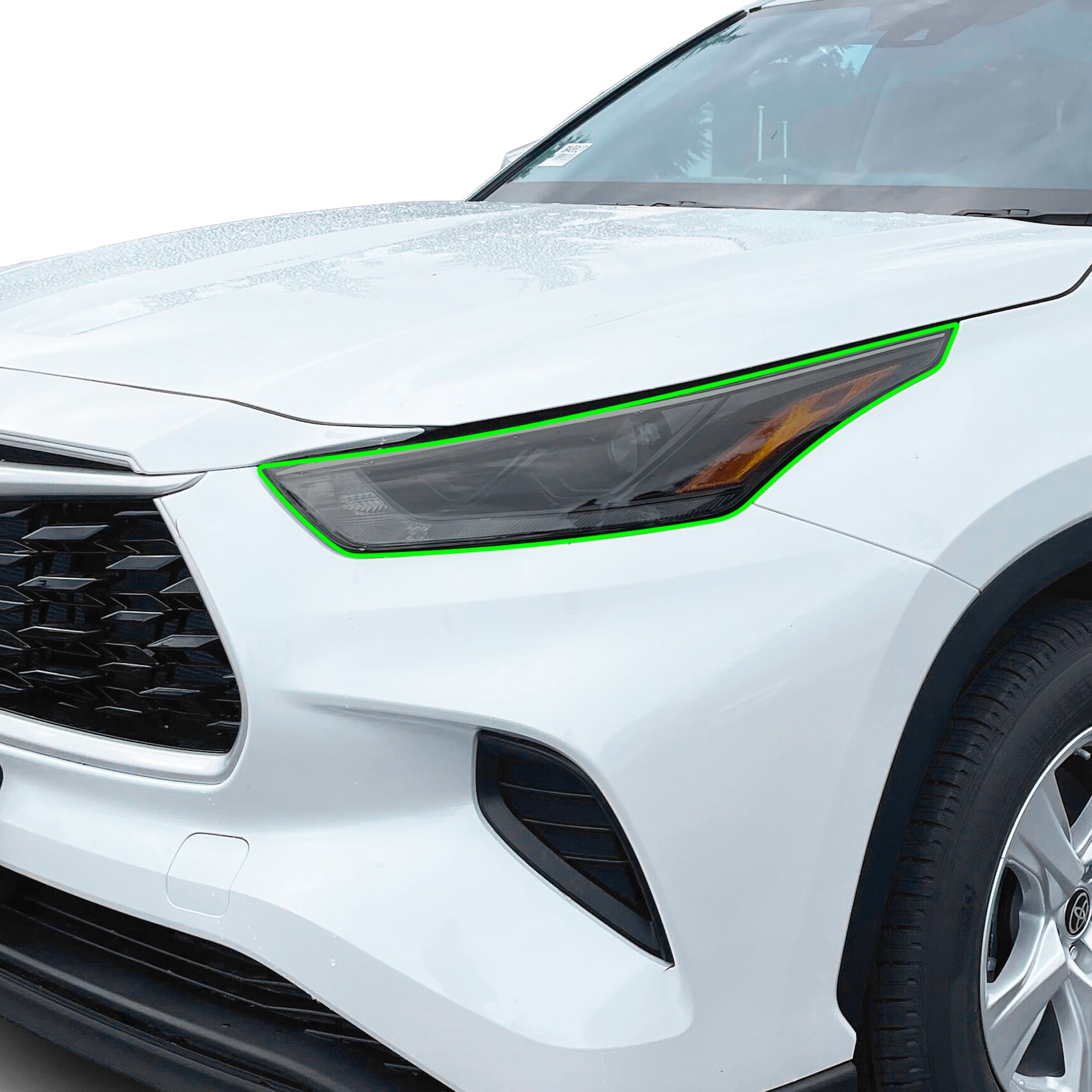 Full Headlight Taillight Precut Smoked PPF Tint Kit Film Overlay Fits Toyota Highlander 2020 - 2025 - Bogar Tech Designs