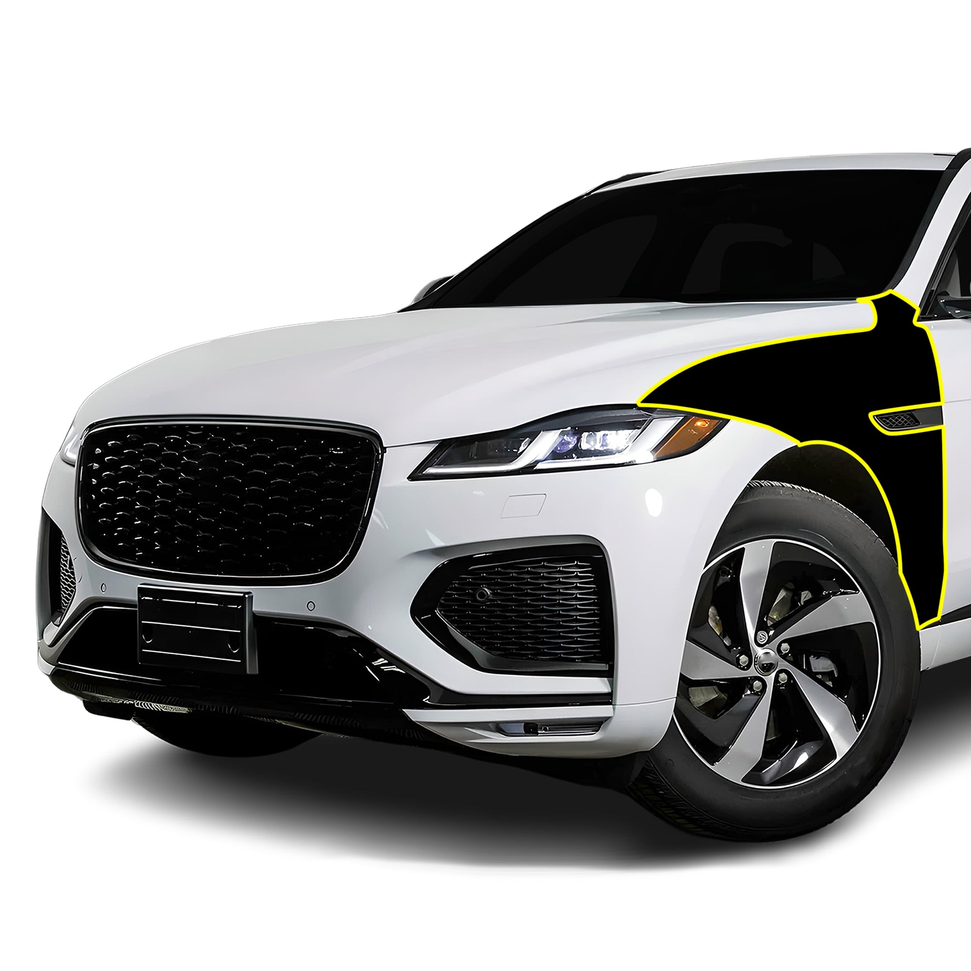 Fits Jaguar F-Pace 2017-2020 Precut Premium Gloss Black Carbon