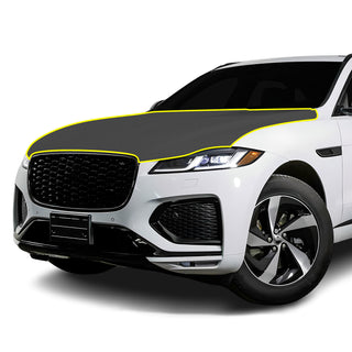 Fits Jaguar F-Pace 2020+ Precut Premium Gloss Black Carbon Fiber Hood Paint Protection Film PPF Decal Film Kit Cover