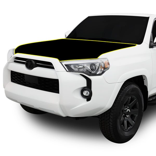 Fits Toyota 4Runner 2014-2024 Precut Premium Gloss Black Carbon Fiber Hood Paint Protection Film PPF Decal Film Kit Cover