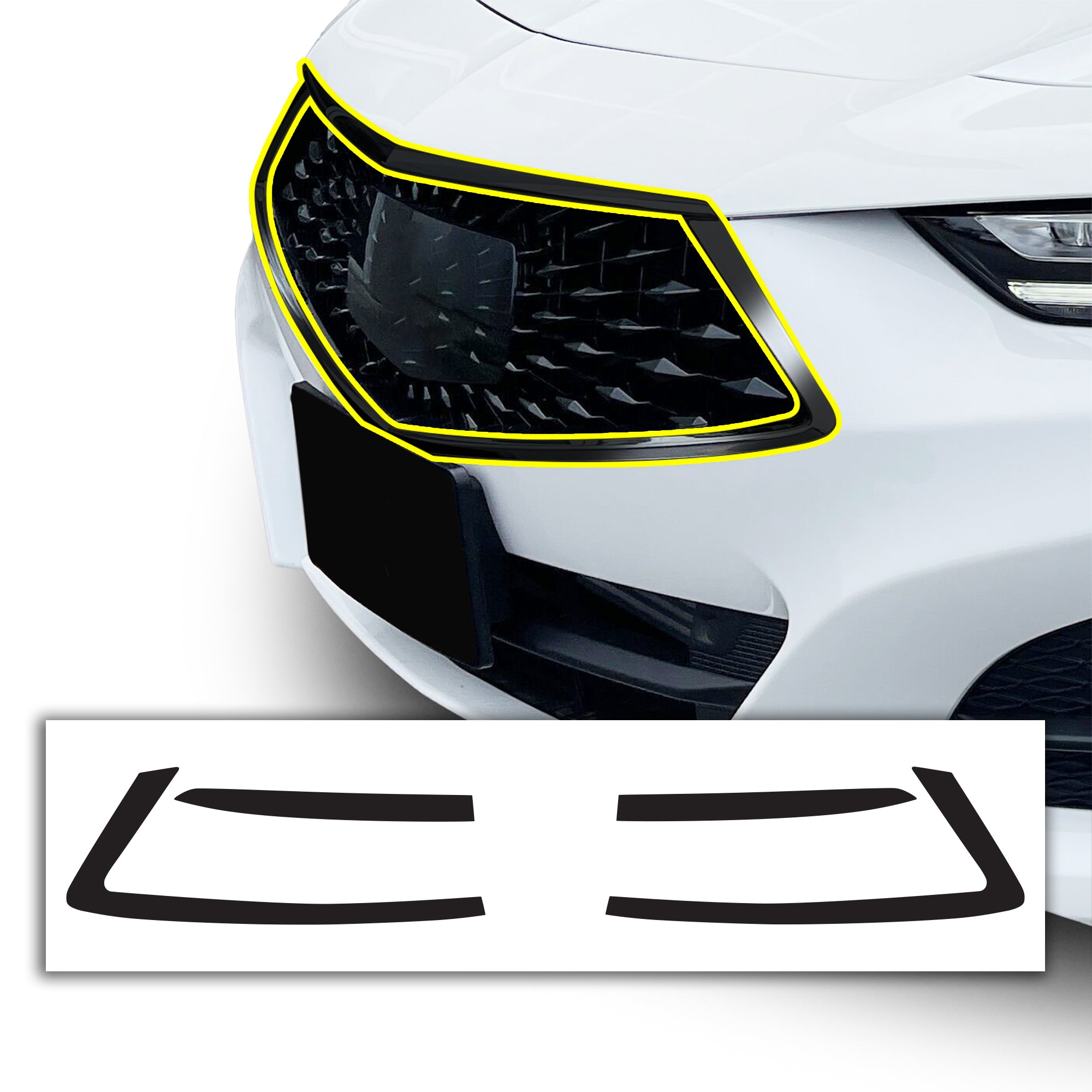 Vinyl Chrome Delete Grille Side Window Wheel Blackout Decal Stickers Overlay Film Fits Acura TLX 2021 - 2025 - Bogar Tech Designs