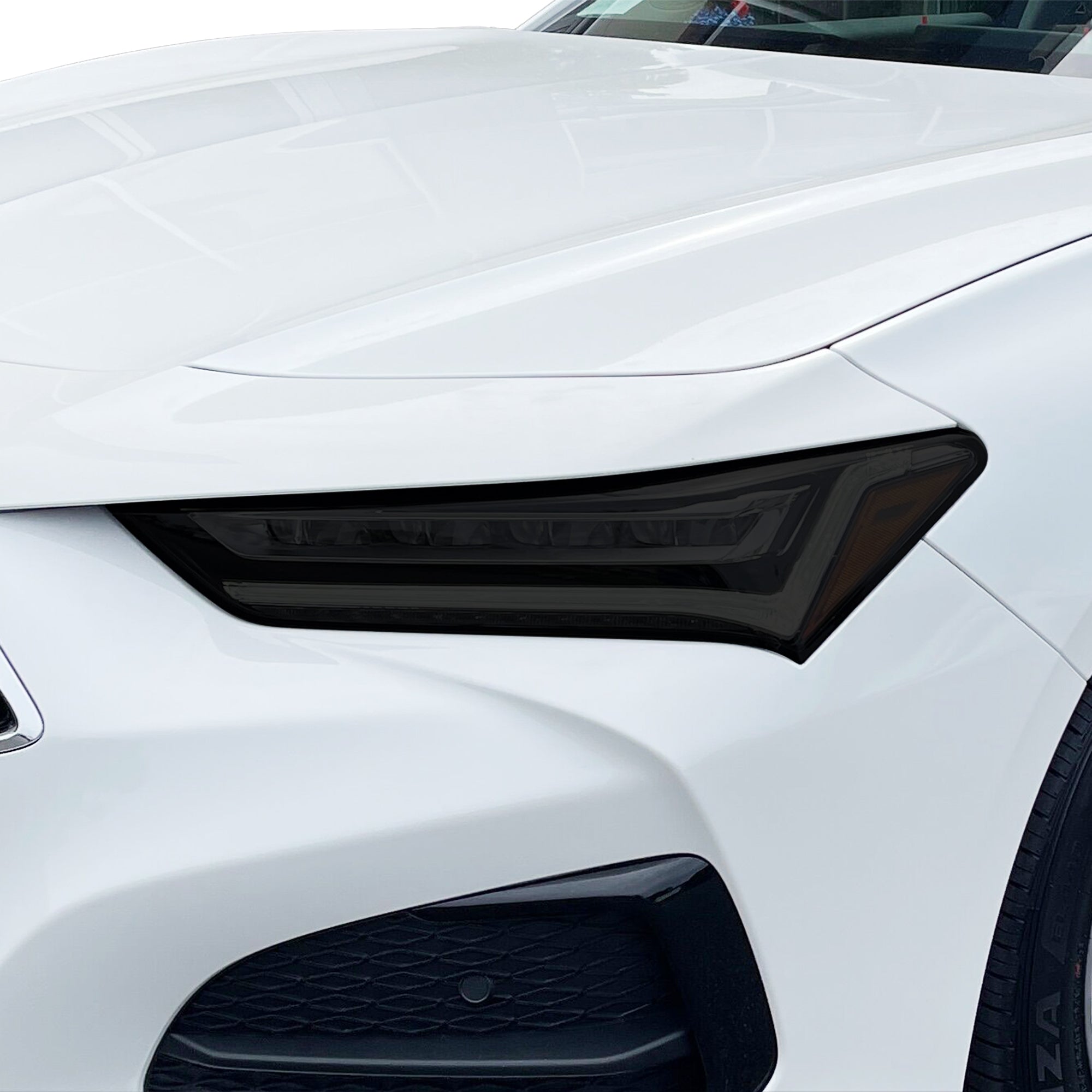 Fits Acura TLX 2021 - 2025 Full Headlight Taillight Precut Smoked PPF Tint Kit Overlay Film - Bogar Tech Designs