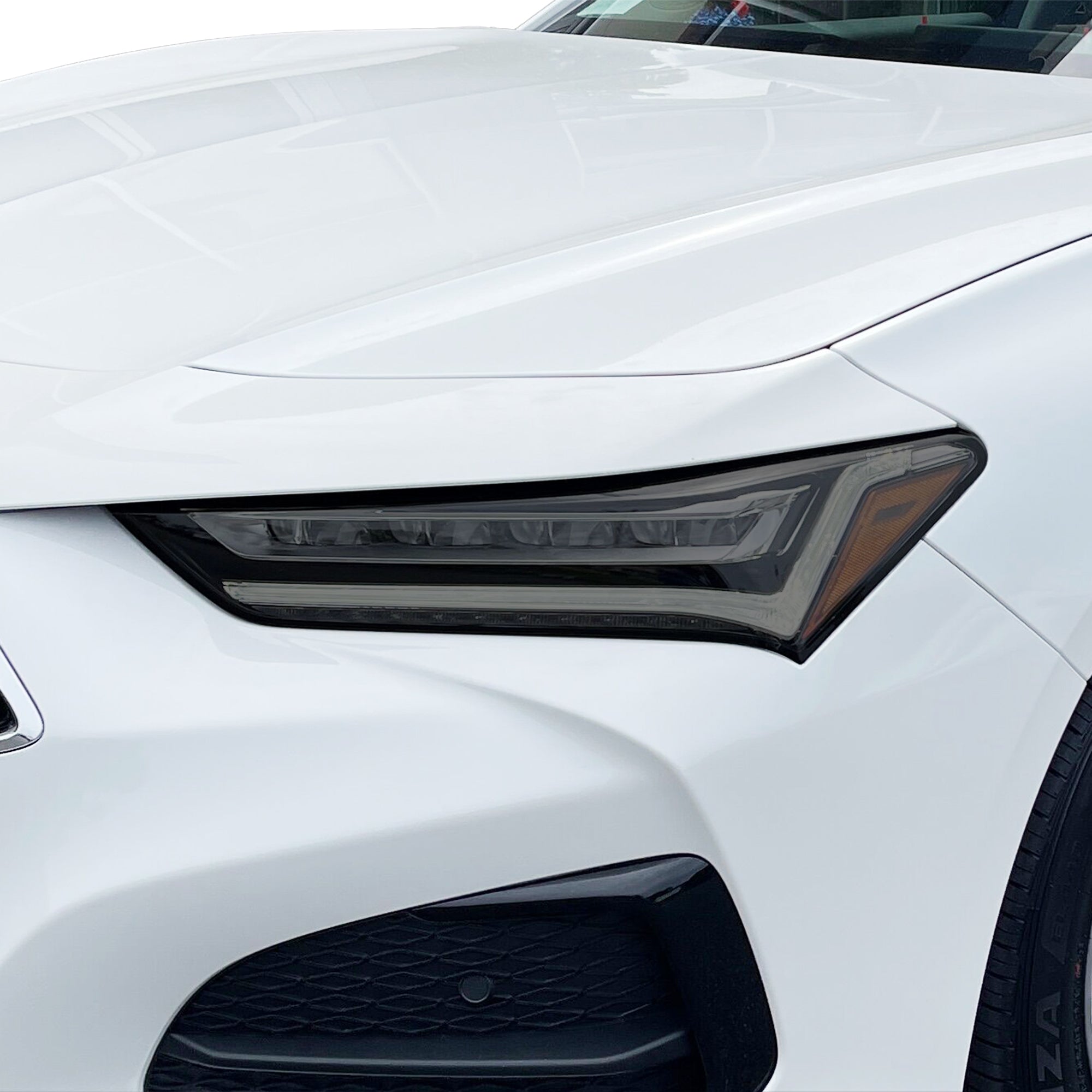 Fits Acura TLX 2021 - 2025 Full Headlight Taillight Precut Smoked PPF Tint Kit Overlay Film - Bogar Tech Designs