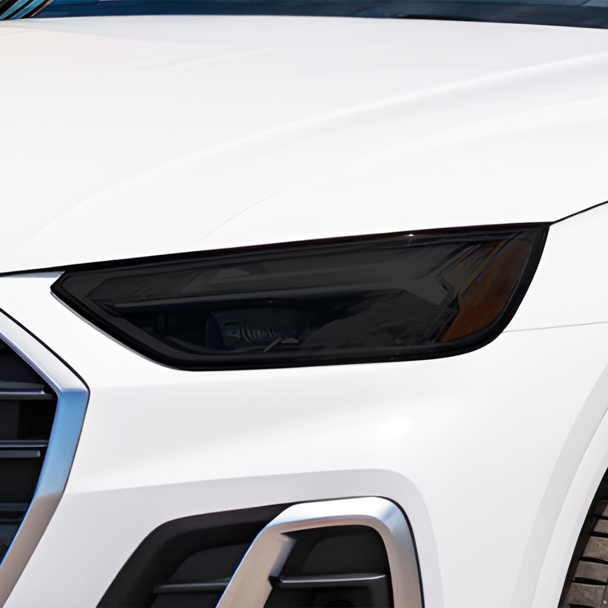 Full Headlight Taillight Precut Smoked PPF Tint Kit Overlay Film Fits Audi Q5 2021 - 2025 - Bogar Tech Designs