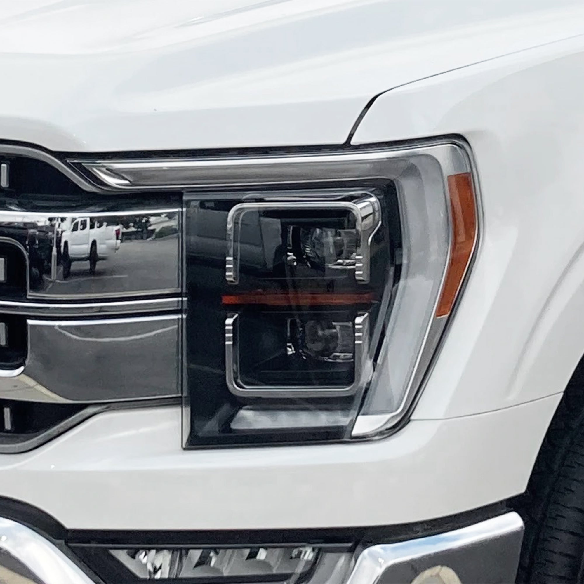 Full Headlight Taillight Precut Smoked PPF Tint Kit Film Overlay Fits FORD F - 150 F150 2021 - 2023 - Bogar Tech Designs
