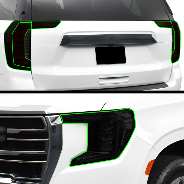 HDUSA Fits GMC Yukon 2021-2024 Tail Light Rear Precut Reverse Dark Blacked Vinyl Tint Overlay Decal 2021 2022 2023 - Canada HDUSA Fits GMC Yukon 2021-2024 Tail Light Rear Precut Reverse Dark Blacked Vinyl Tint Overlay Decal 2021 2022 2023 - Canada
