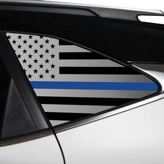 Buy thin-blue-line Quarter Window American Flag Vinyl Decal Stickers Fits Kia Seltos 2021-2024