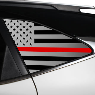 Buy thin-red-line Quarter Window American Flag Vinyl Decal Stickers Fits Kia Seltos 2021-2024