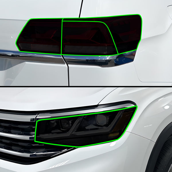 Volkswagen Atlas 2021–2023 Dark Smoke Headlight & Taillight Tint Kit – Precut Vinyl Lens Overlays