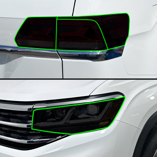 Full Headlight Taillight Precut Smoked PPF Tint Kit Film Overlay Film Fits Volkswagen Atlas 2021-2023