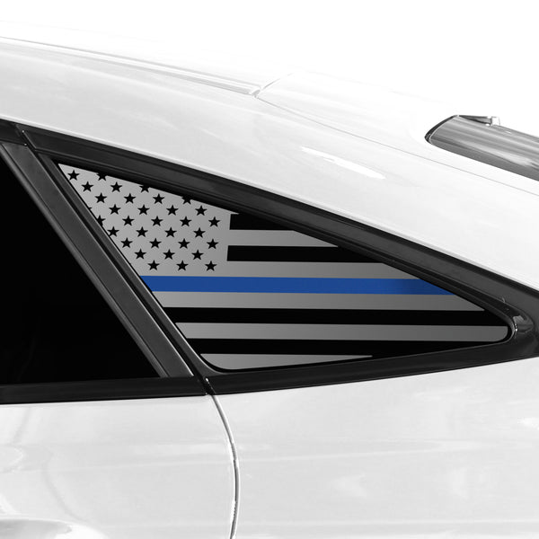 Quarter Window American Flag Vinyl Decal Stickers Fits Mercedes Benz GLE Coupe 2021-2024