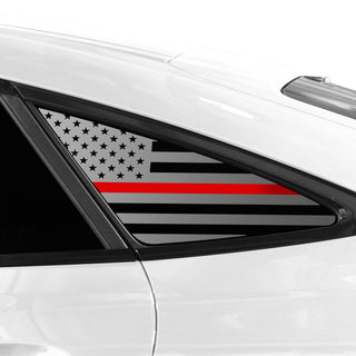 Buy thin-red-line Quarter Window American Flag Vinyl Decal Stickers Fits Mercedes Benz GLE Coupe 2021-2024