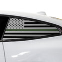 Quarter Window American Flag Vinyl Decal Stickers Fits BMW 4 Series 2021-2024