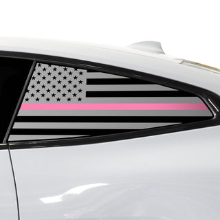 Buy thin-pink-line Quarter Window American Flag Vinyl Decal Stickers Fits BMW 4 Series 2021-2024